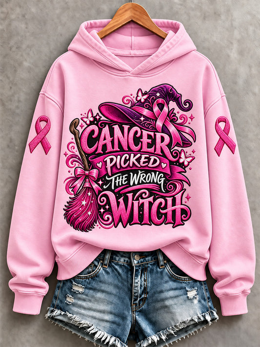 Women's Breast Cancer Awareness Print Sweatshirt