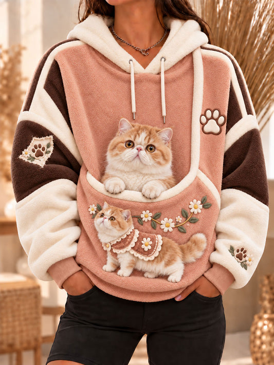 Women's Garfield Flannel Hoodies