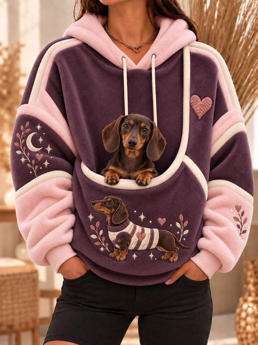 Women's Dachshund Flannel Hoodies