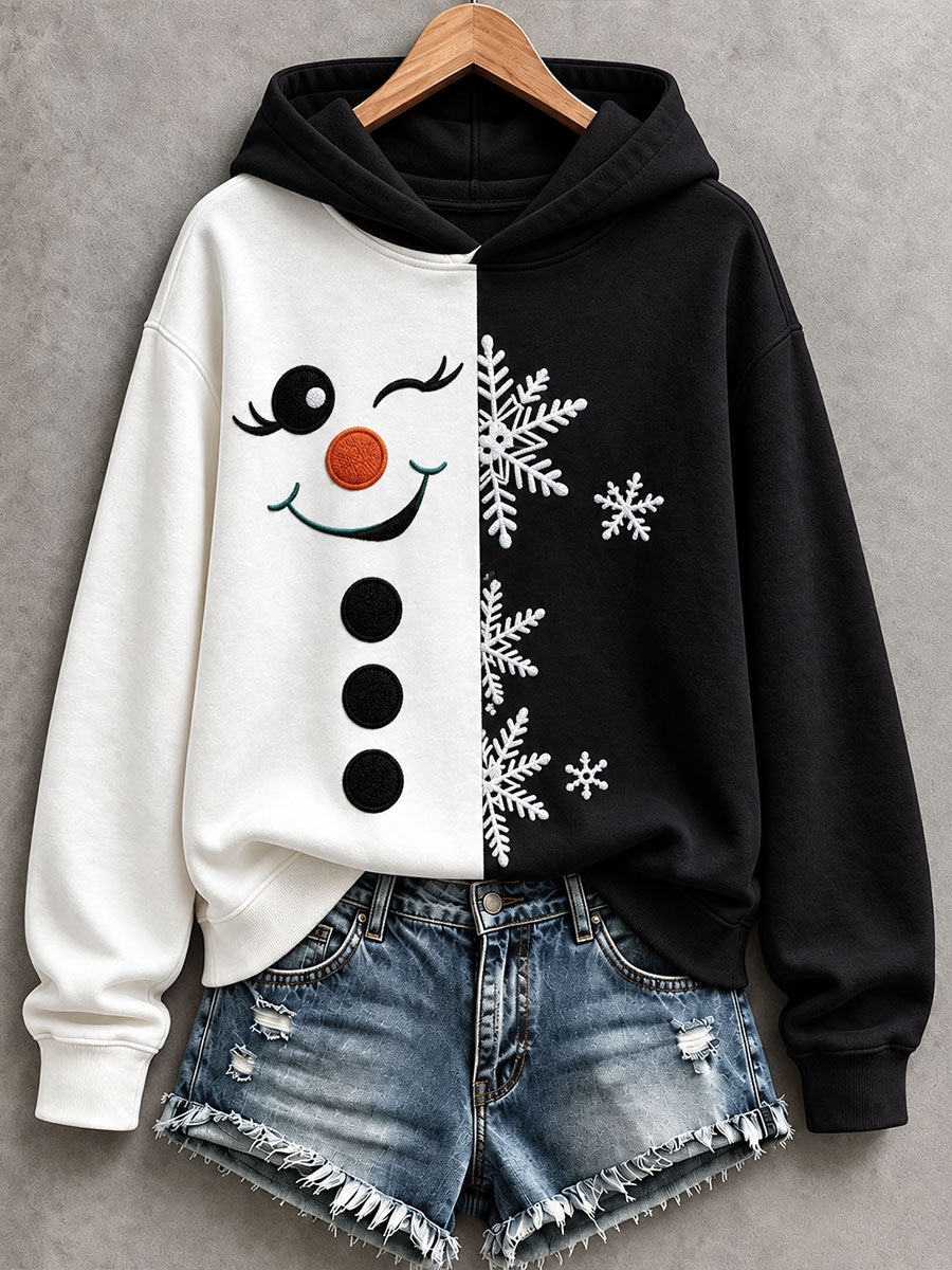 Women's Funny Snowman Hoodie