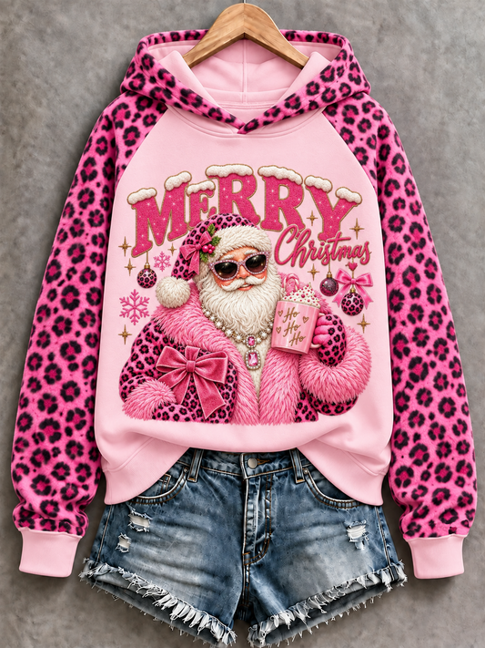 Women's Pink Christmas Hoodies