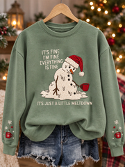 Women's Fun Christmas printed Regular Sweatshirt