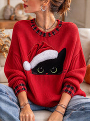 Women's Christmas Crew Neck Sweater