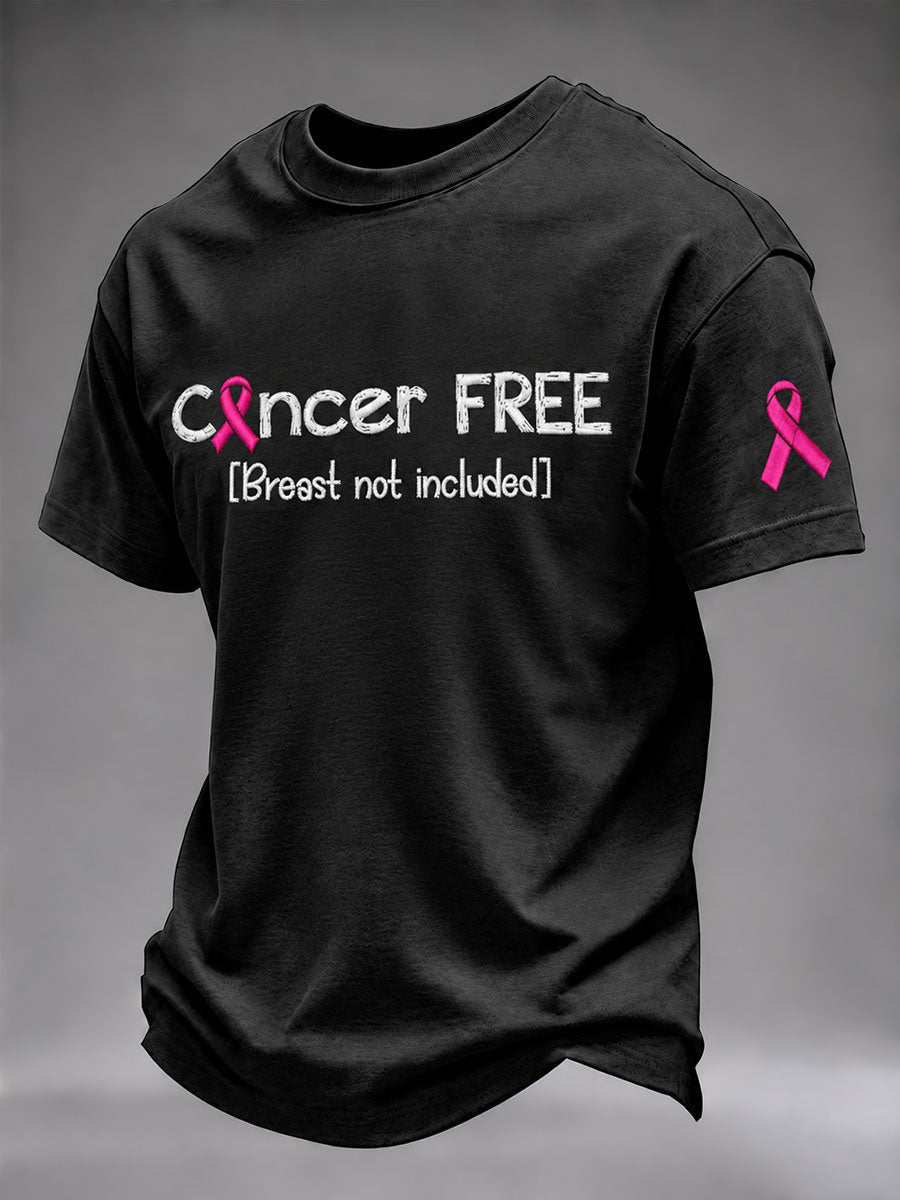 Men's Breast Cancer Awareness Real Men Wear Pink Short Sleeves T-Shirt