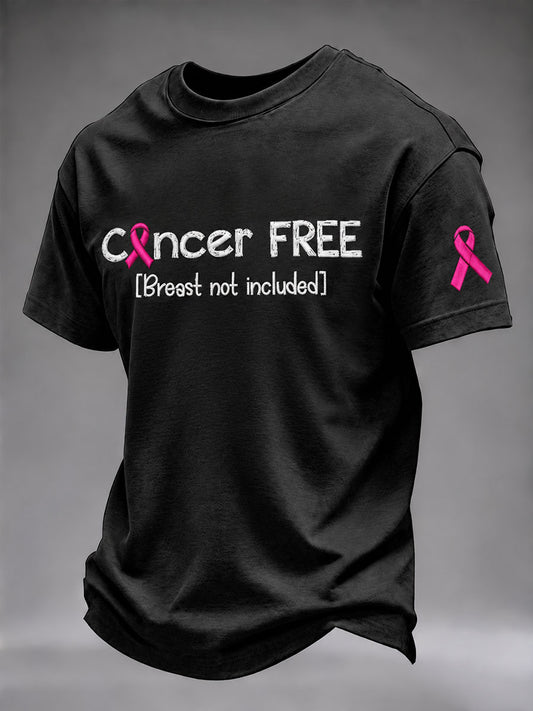 Men's Breast Cancer Awareness Real Men Wear Pink Short Sleeves T-Shirt
