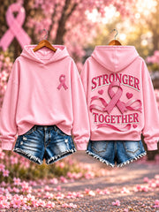 Women's Breast Cancer Print Sweatshirt
