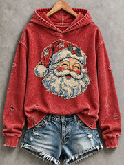 Women's Christmas Print Casual Hoodie