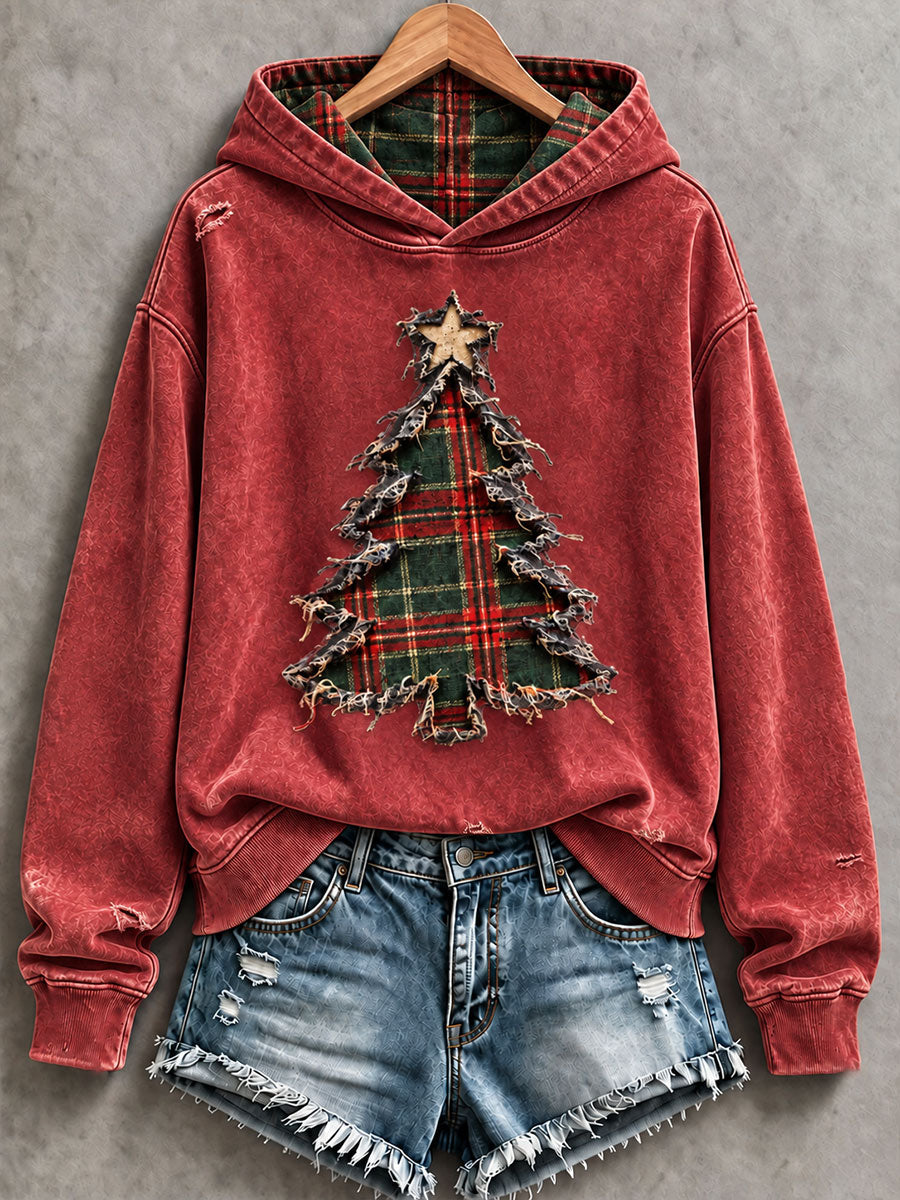 Women's Christmas Print Casual Hoodie