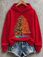 Women's I See Trees Of Green, Red Roses Too I See Them Bloom For Me And You And I Think To Myself What A Wonderful World Print Regular Sweatshirt