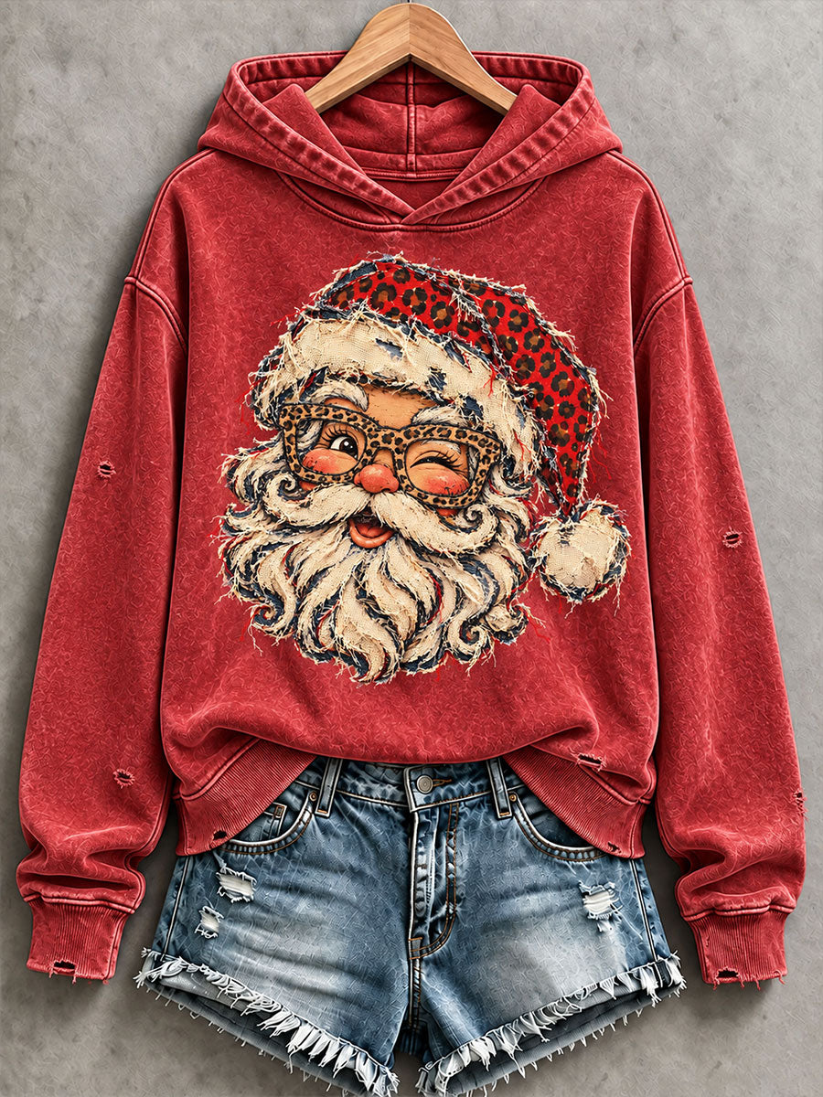 Women's Christmas Print Casual Hoodie