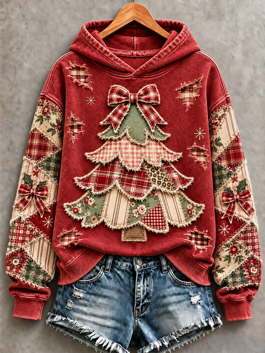 Women's Christmas Tree Print Sweatshirt