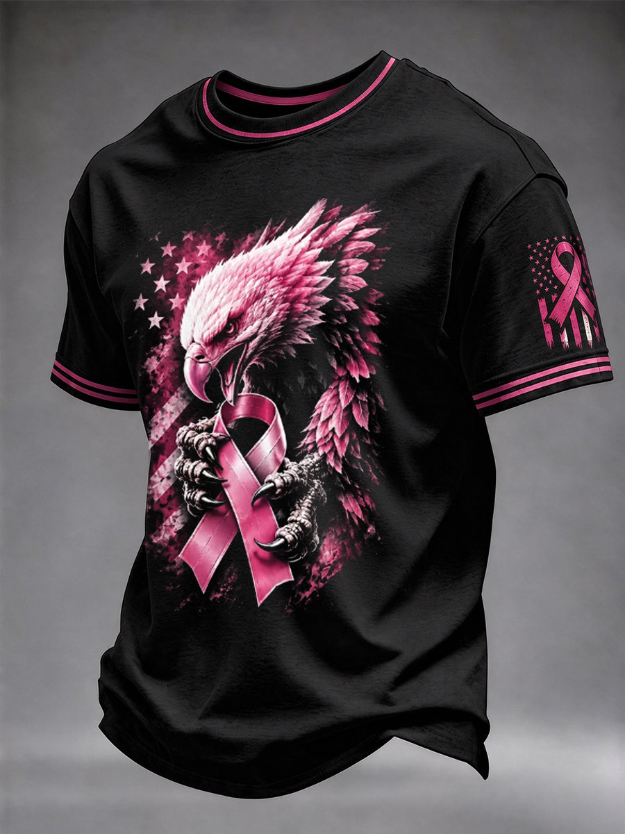 Men's Real Men Wear Pink Breast Cancer Awareness T-shirt