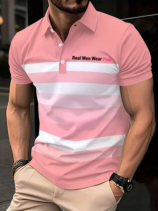 Men's Real Men Wear Pink Breast Cancer Awareness Shirt
