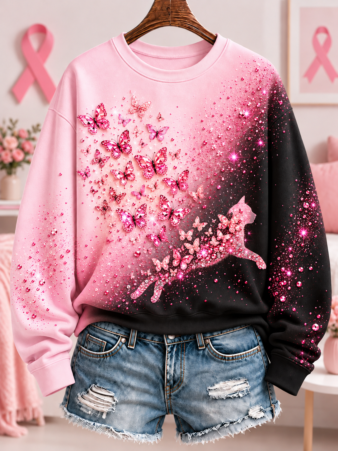 Women's Breast Cancer Regular Sweatshirt