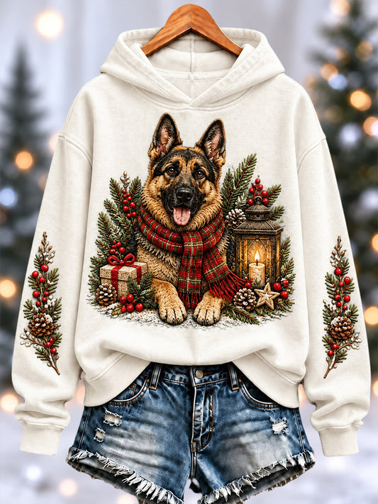 Women's Cute Dog Print Sweatshirt