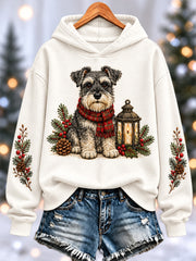 Women's Cute Dog Print Sweatshirt