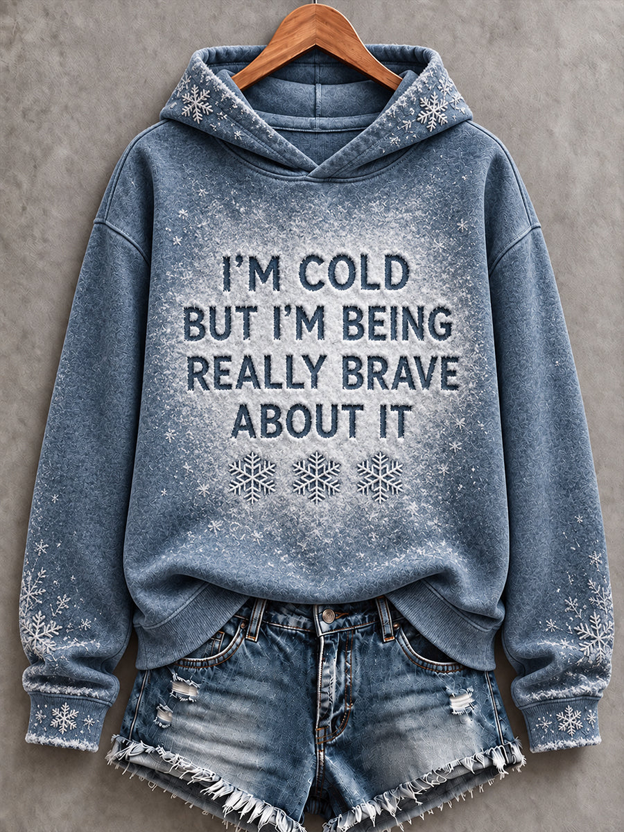 Women's Cozy Winter Season Art Printed Hoodie