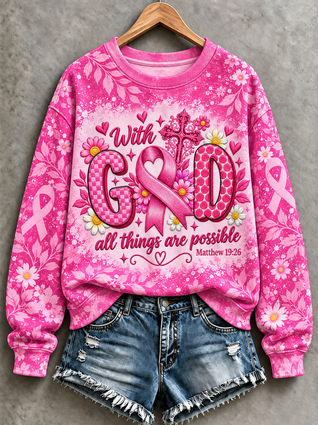 Women's Breast Cancer Regular Sweatshirt