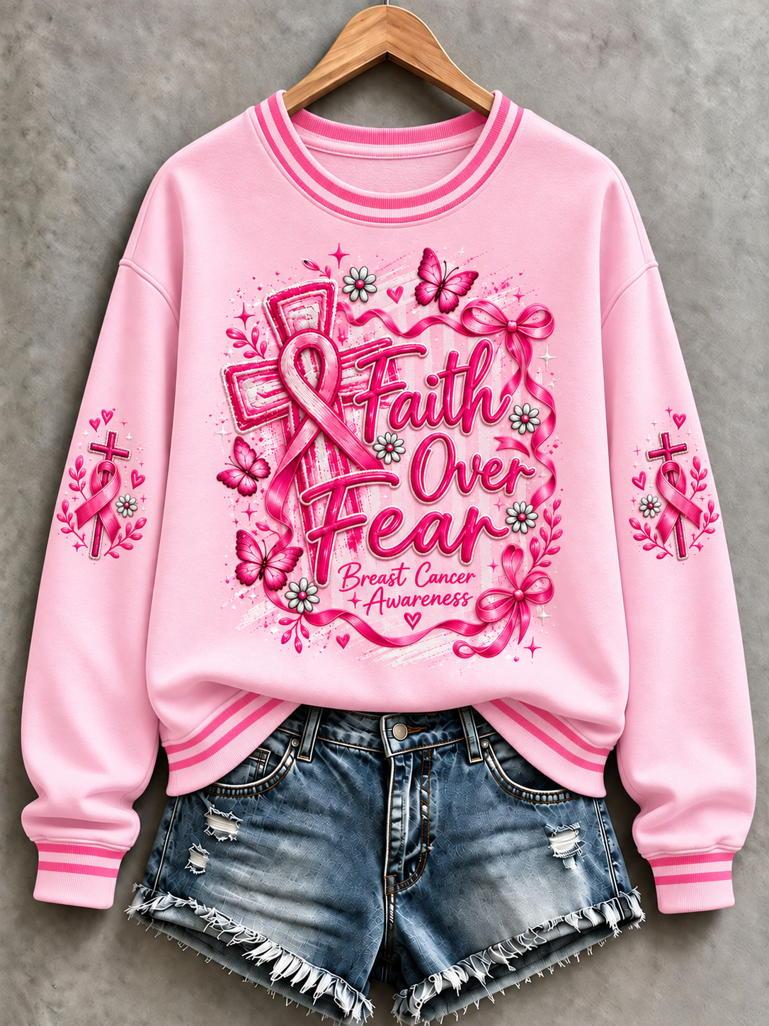 Women's Breast Cancer Regular Sweatshirt