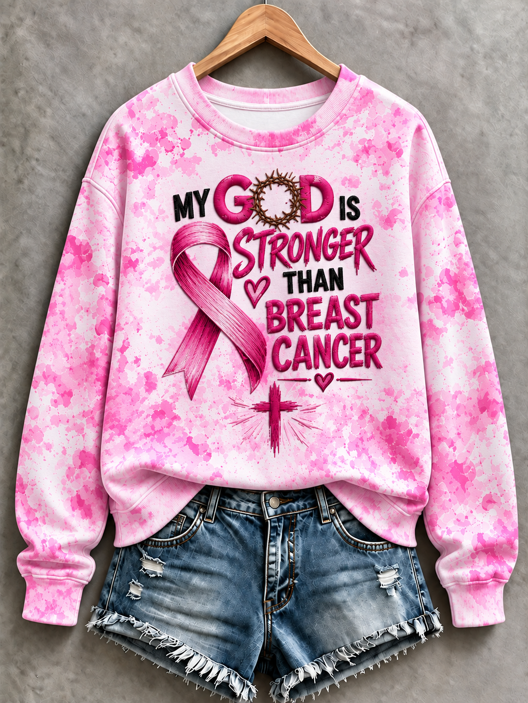 Women's Breast Cancer Regular Sweatshirt