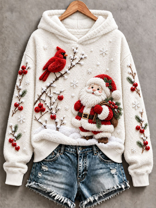 Women's Christmas Print Casual Hoodie