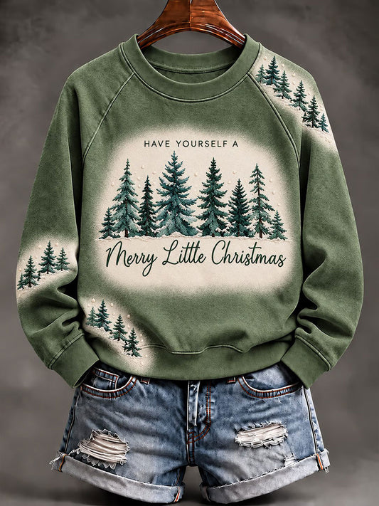 Women's Have Yourself A Merry Little Christmas Print Sweatshirt