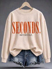 Women's Fun Thanksgiving Print Sweatshirt
