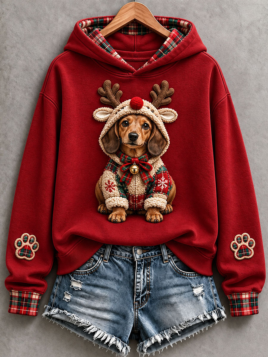 Women's Cute Dachshund Hoodie