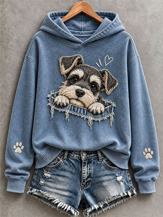 Women's Cute Schnauzer Hoodie