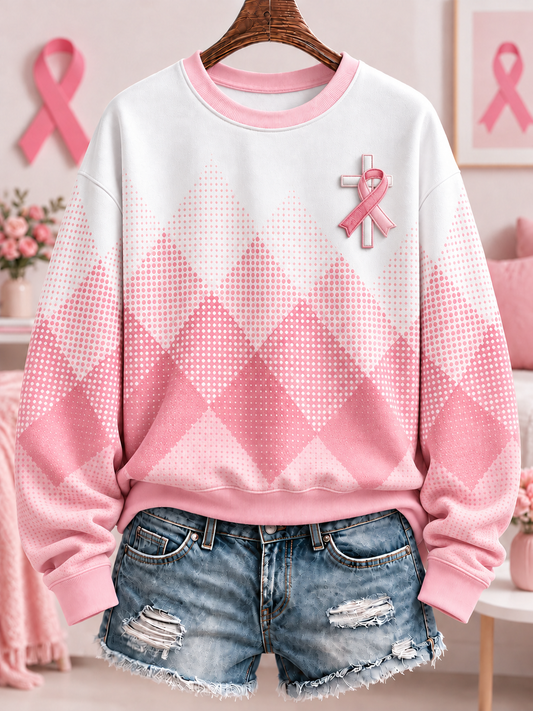 Women's Breast Cancer Regular Sweatshirt