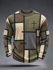 Men's Christian Faith Waffle Long Sleeve T-Shirt