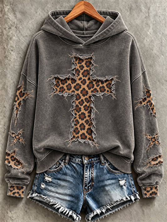 Women's Faith Print Casual Sweatshirt