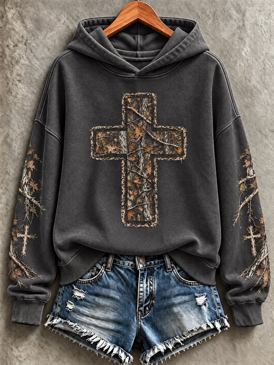 Women's Faith Print Casual Sweatshirt