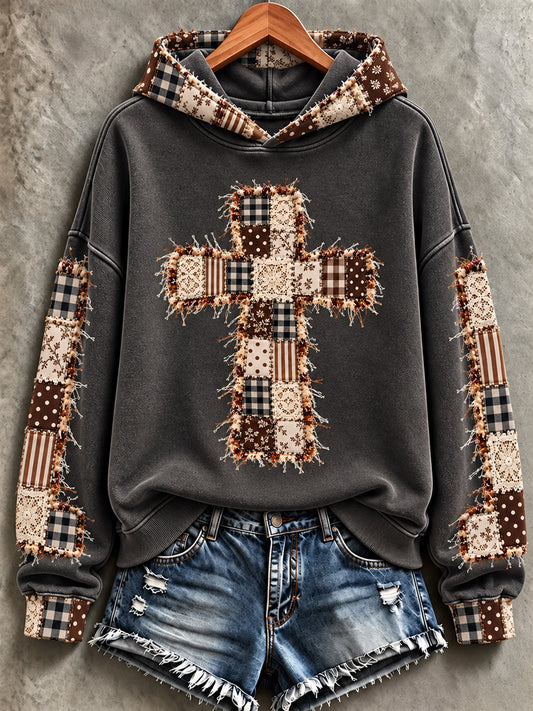 Women's Faith Print Casual Sweatshirt