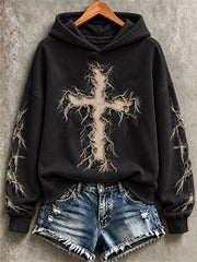 Women's Faith Print Casual Sweatshirt