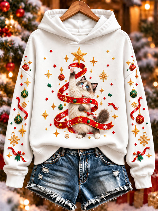 Women's Christmas Print Sweatshirt