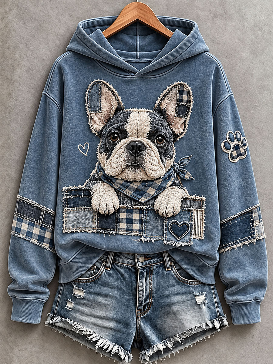 Women's Cute French Bulldog Hoodie