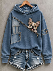 Women's Funny French Bulldog Hoodie