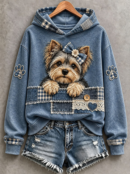 Women's Cute Yorkshire Terrier Hoodie