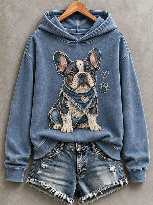 Women's Cute French Bulldog Hoodie