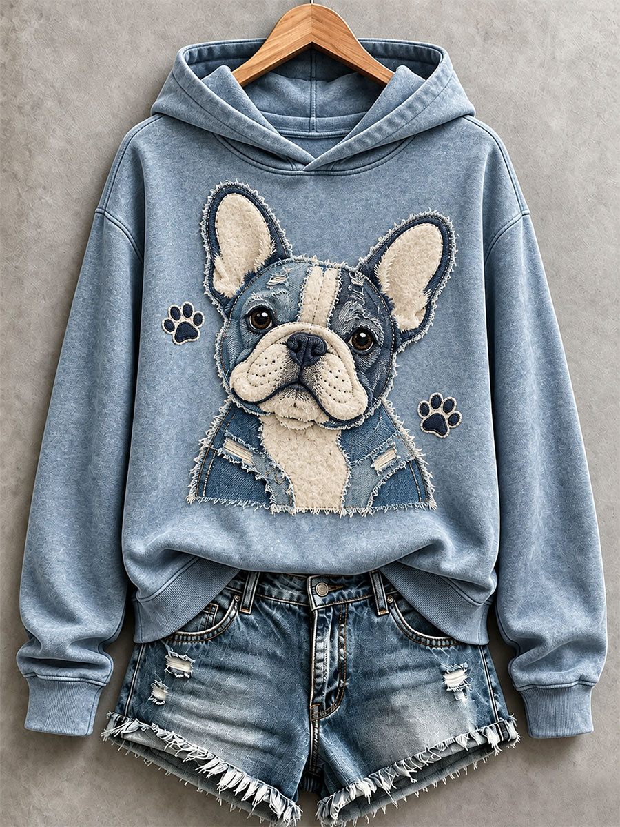Women's Cute French Bulldog Hoodie