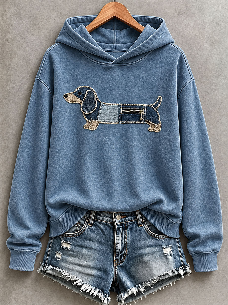 Women's Cute Dachshund Hoodie