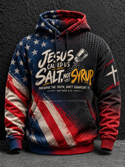 Men's Jesus Called Us Salt Not Syrup Print Hoodie
