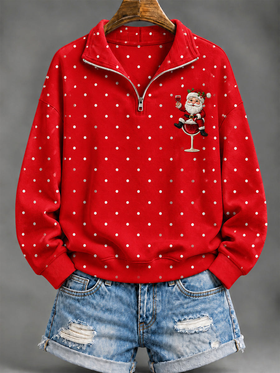 Women's Christmas Plaid Print Hoodie